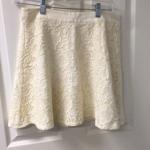 Cream Lace Skirt